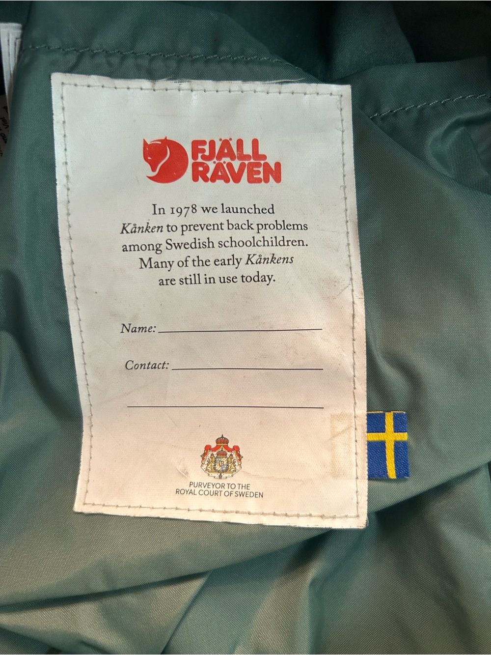 FJÄLLRÄVEN The KANKEN Two Tone Nimbus Blue & Peach Pink Backpack - Picture 6 of 16